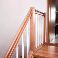 alte Treppe renovieren mit Buche Laminatstufen